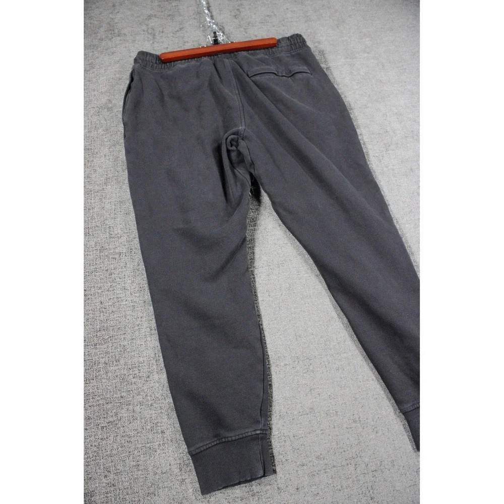 Gymshark Mens Black Crest Joggers Sweatpants Tapered Fleece Size Large A1A2A